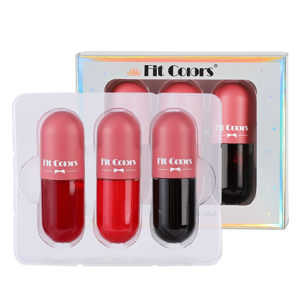 Rich Lip Dye Lip Liquid Partial Pearlescent Fine Flash Moisturizing Hydrating Temperature Controlled Discoloration Lip Oil Lip Gloss Liquid Set Box - V.I.P Digital Presence