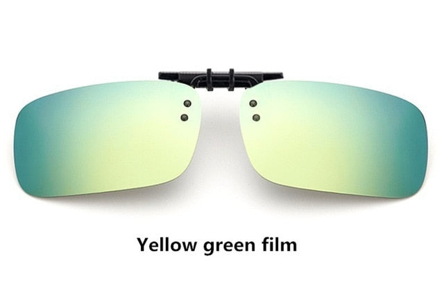Cool Polarized Mirrored UV400 Lens Clips On Sunglasses Driving Night Vision Lens Sun Glasses Male Anti-UVA For Men Women - V.I.P Digital Presence
