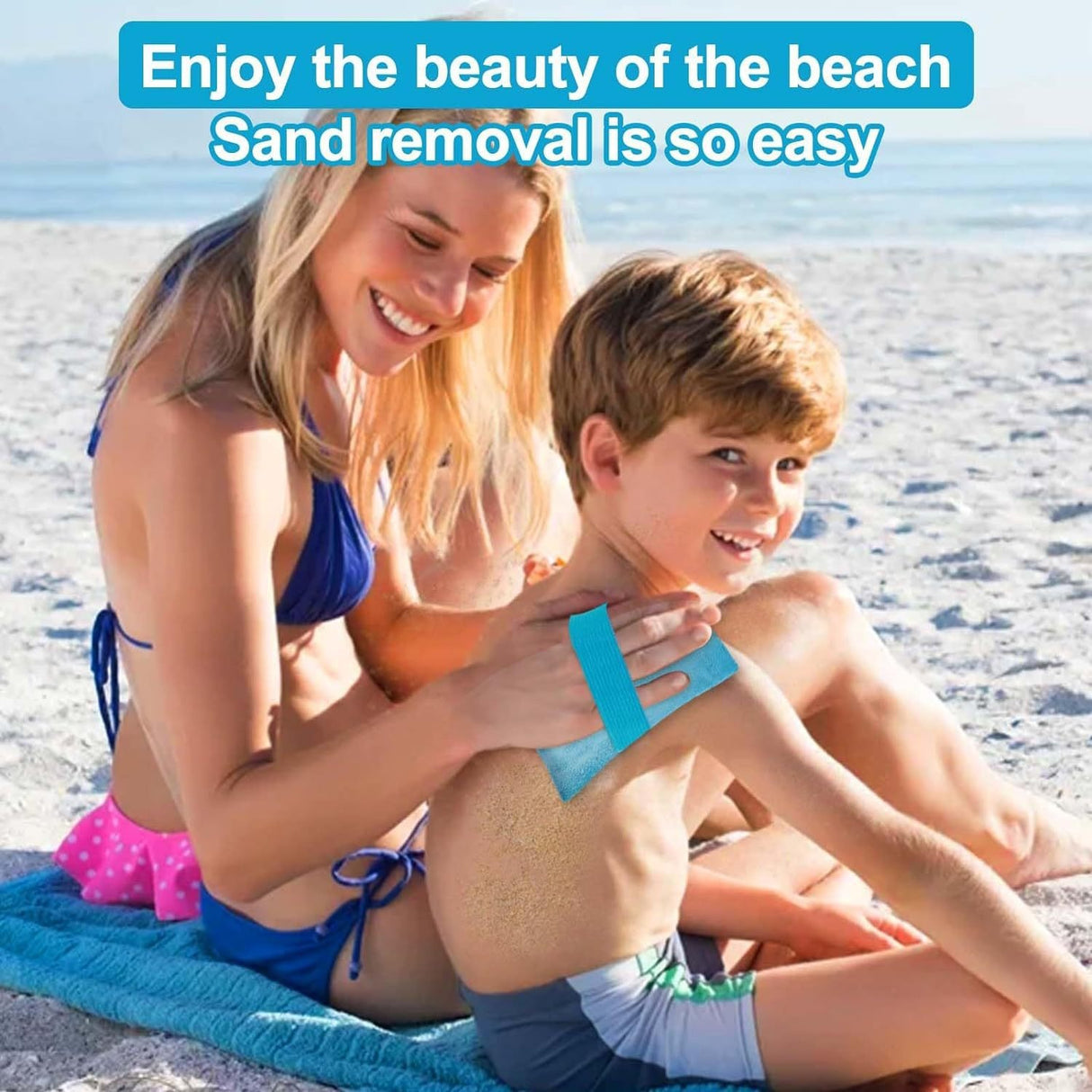 Palksky Sand Cleaning Gloves Beach Sand Cleaning Bag Easily remove the sand stuck to your baby's body when playing in the sand - V.I.P Digital Presence