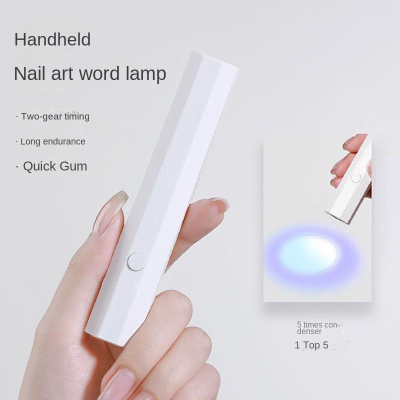 One line spotlight nail lamp LED light fast drying nail baking lamp Small portable mini nail phototherapy lamp - V.I.P Digital Presence