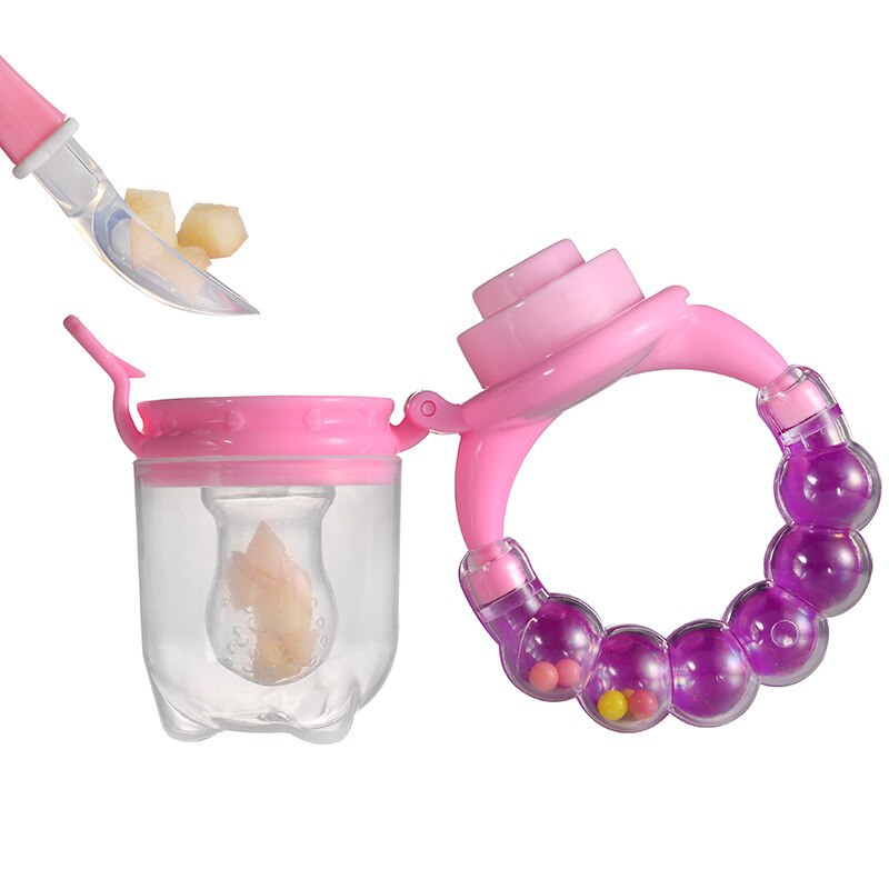 Hot Sale 1 Pcs Food Baby Pacifiers Nipple Pacifiers for Baby Fruit Feeder Nipples Feeding Safe Pacifier Hand Bell Toy - V.I.P Digital Presence