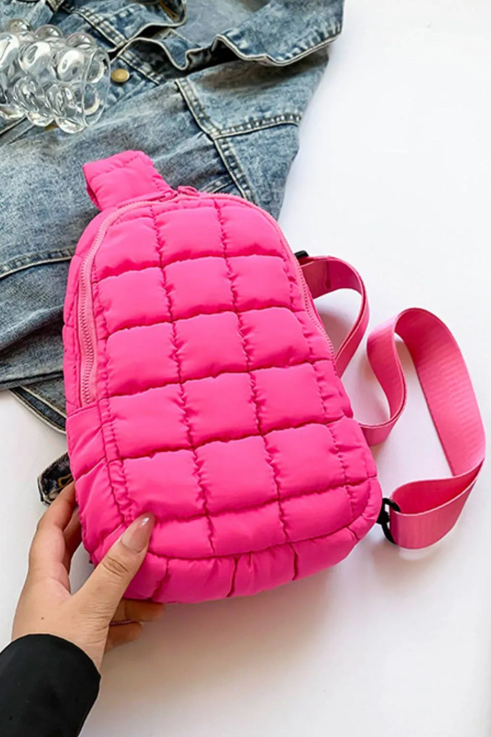 Quilted Nylon Crossbody Bag - V.I.P Digital Presence