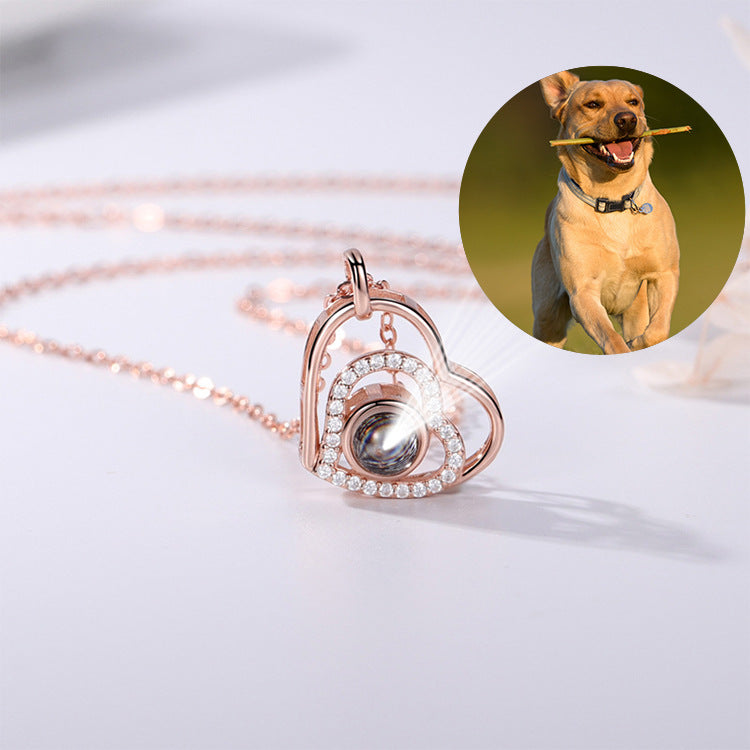 100 languages, I love you necklace, nano projection, customized color images, photos, text, love for Europe and America - V.I.P Digital Presence