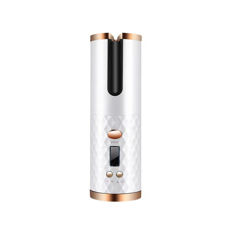New Portable USB Charging Models Automatic Curling Iron Intelligent LCD Home Mini Lazy Hair Curler - V.I.P Digital Presence