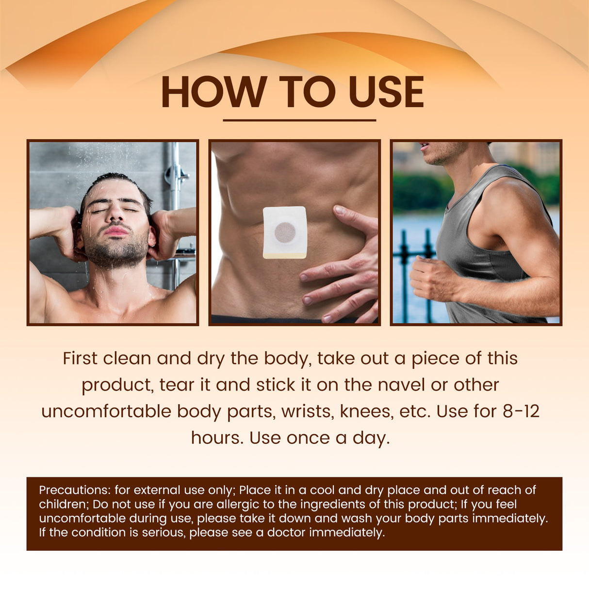 Kidney Care Patch, Relieve Lumbar Joint Pain Body Discomfort Health Care Navel Patch - V.I.P Digital Presence