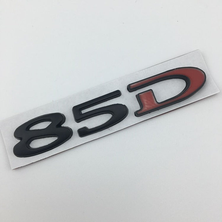 Suitable for Tesla MODEL3 S X Y 75D 85D 90D 100D displacement tail label metal car sticker - V.I.P Digital Presence