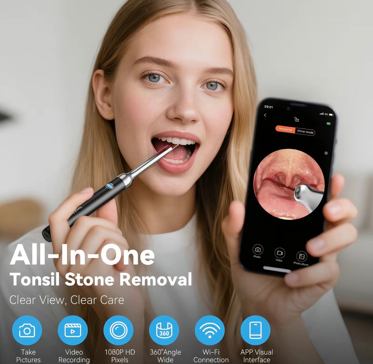 TonsilClear WiFi Stone Remover Kit