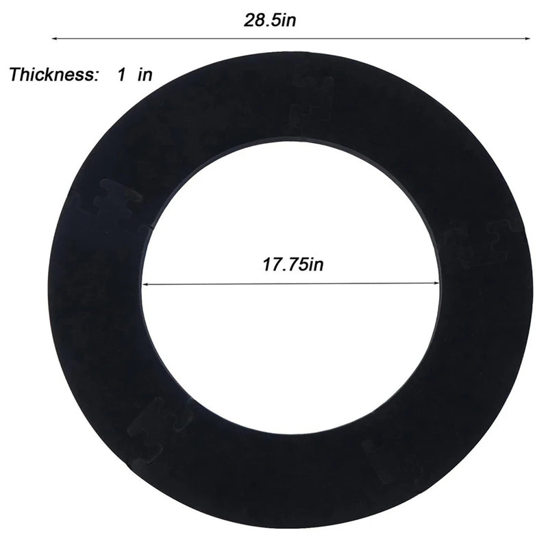 Black Dartboard Surround For Dartboard Universal Wall Protection Splicing Dartboard Surround Ring Dart Accessories - V.I.P Digital Presence