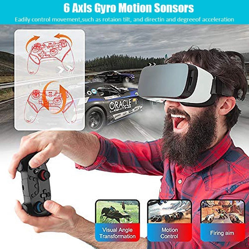 Switch Bluetooth wireless game controller PC controller with screenshot six axis gyroscope accelerator supporting wake-up - V.I.P Digital Presence