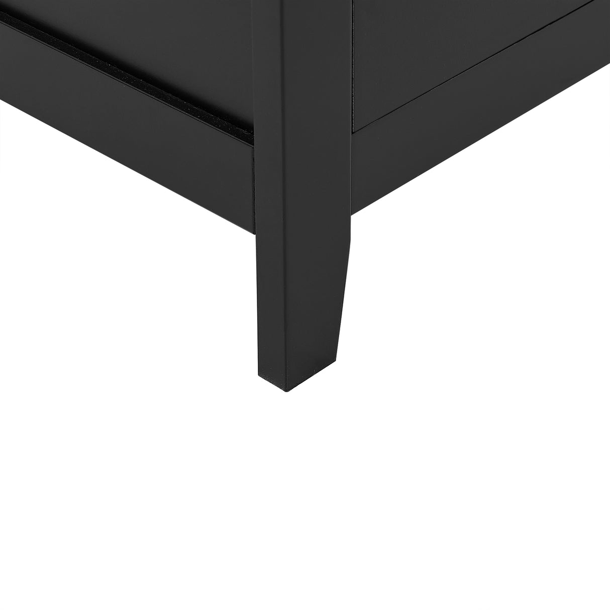 Bathroom floor storage cabinet, bathroom storage cabinet, 4-door independent cabinet, adjustable shelf, adaptive shelf, black - V.I.P Digital Presence