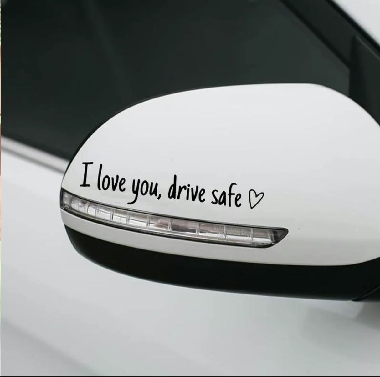 SafeLove Mirror Decal Set