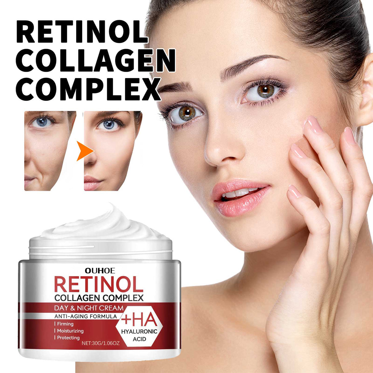 Retinol Moisturizing Cream To Reduce Fine Lines, Dark Circles, Moisturize, Tighten Pores And Prevent Aging - V.I.P Digital Presence