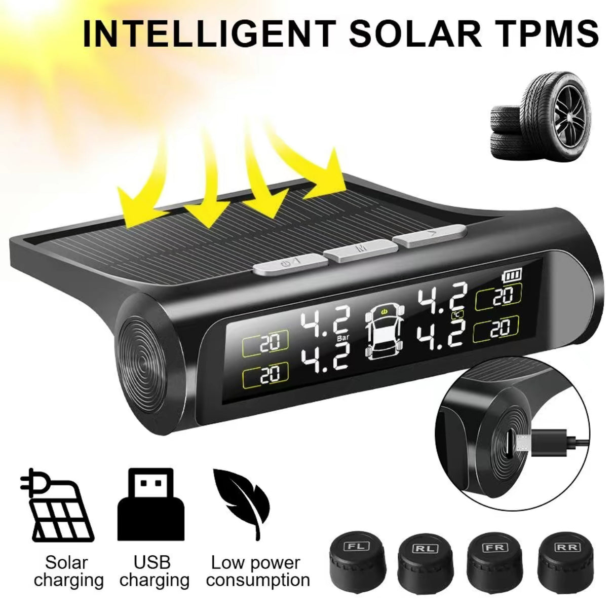 Monitor TPMS SolarTire