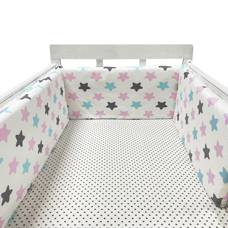 Valla de cama para bebés Four Seasons Valla de cama de algodón anticaída para bebés y niños Valla protectora de cama de algodón para bebés