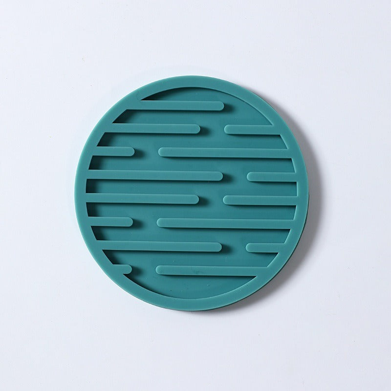 Hot selling silicone cup pad, circular and thickened 10CM drainage pad, heat insulation and anti slip tea cup pad - V.I.P Digital Presence