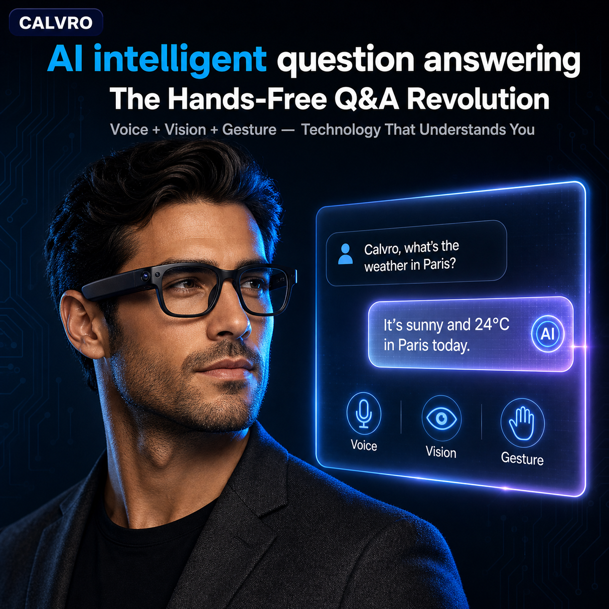 Smart AI Camera Glasses