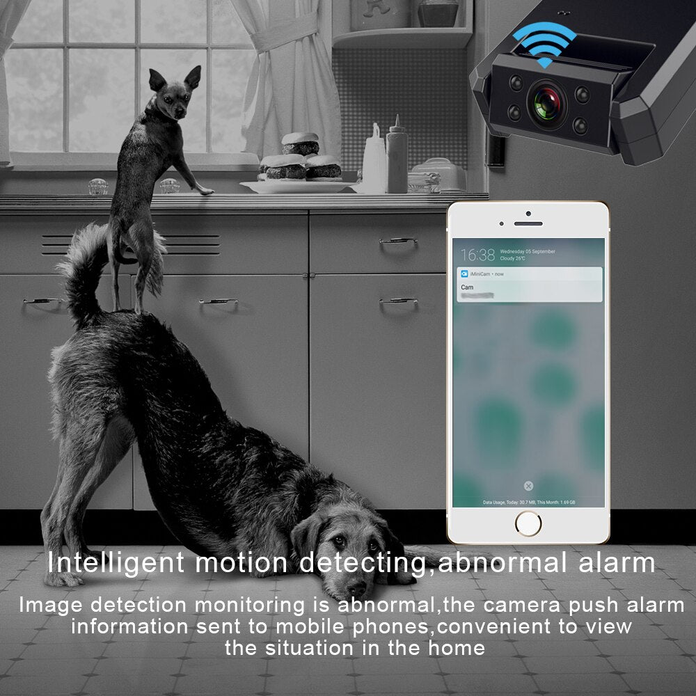 4K Mini Camera WiFi Smart Wireless Camcorder IP Hotspot HD Night Vision Video Micro Small Cam Motion Detection Vlog Espia - V.I.P Digital Presence