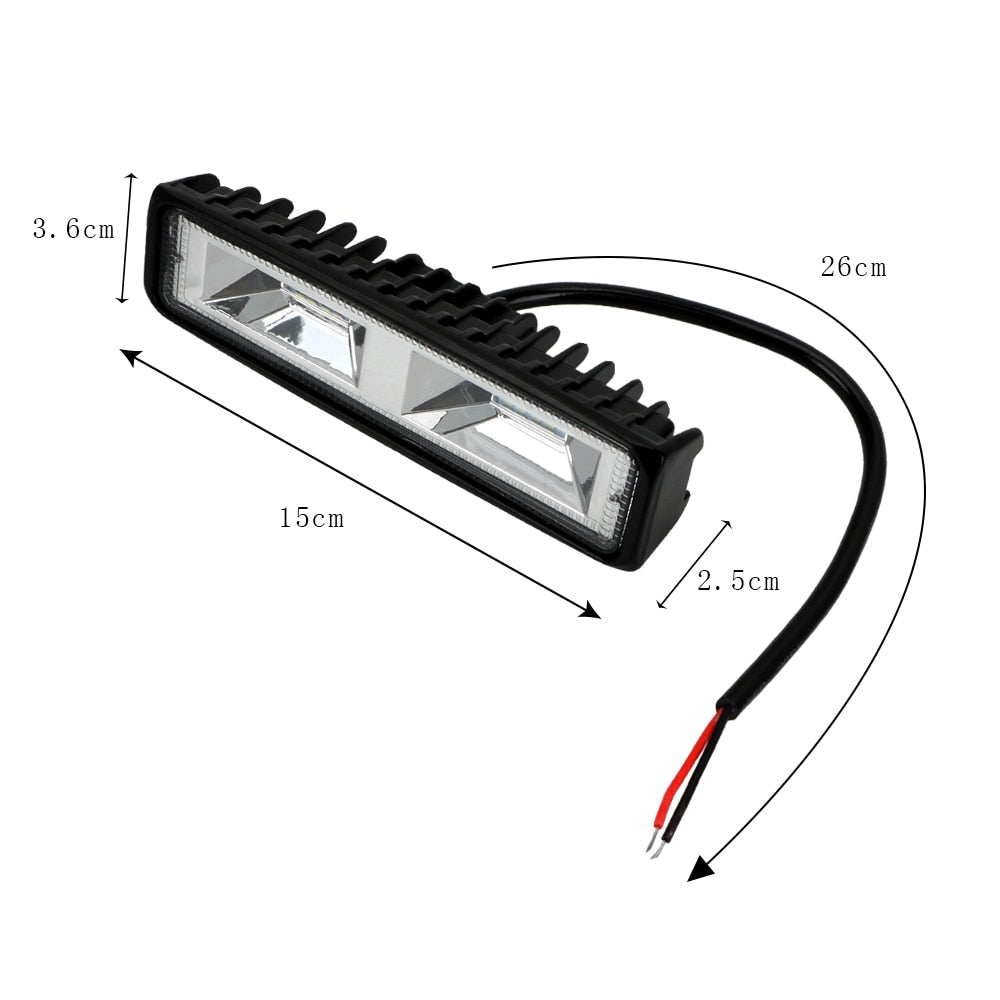 LEEPEE LED Headlights 12-24V For Auto Motorcycle Truck Tractor Trailer Offroad Working Light 36W LED Work Light Spotlight - V.I.P Digital Presence