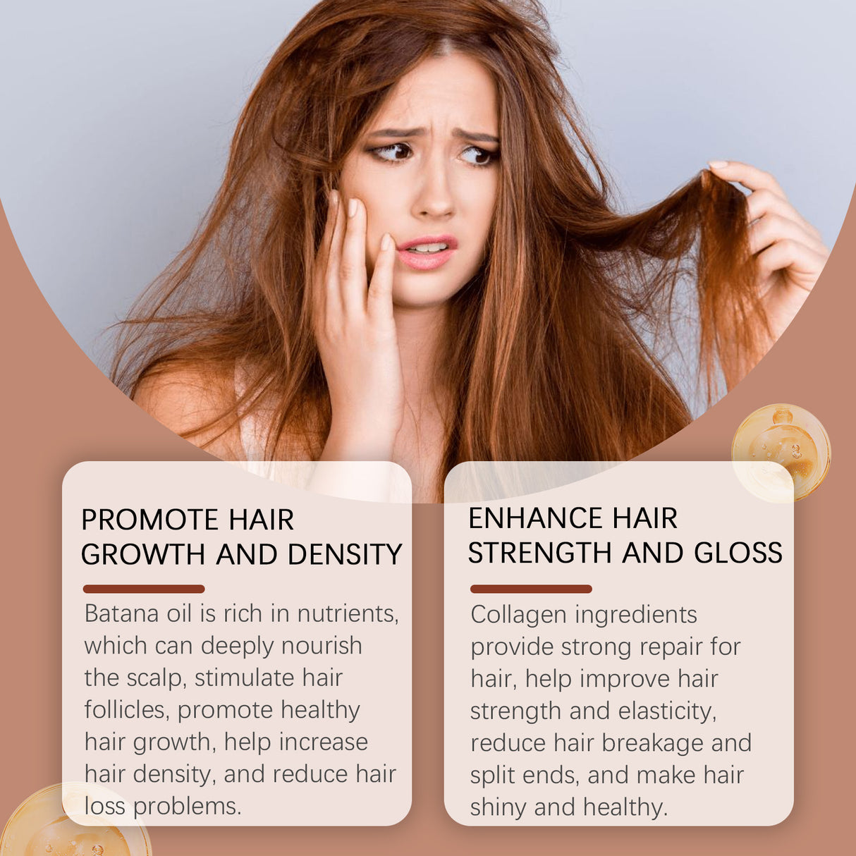 Batana Hair Care Oil Repair Dry And Irritated Hair, Moisturize Scalp And Smooth Daily Massage Hair Care Oil - V.I.P Digital Presence