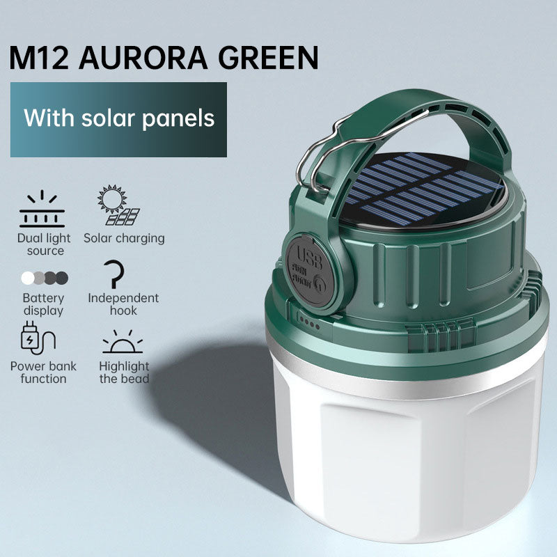 Outdoor Camping Light Solar Charging Camping Light LED Bulb Household Emergency Light - V.I.P Digital Presence