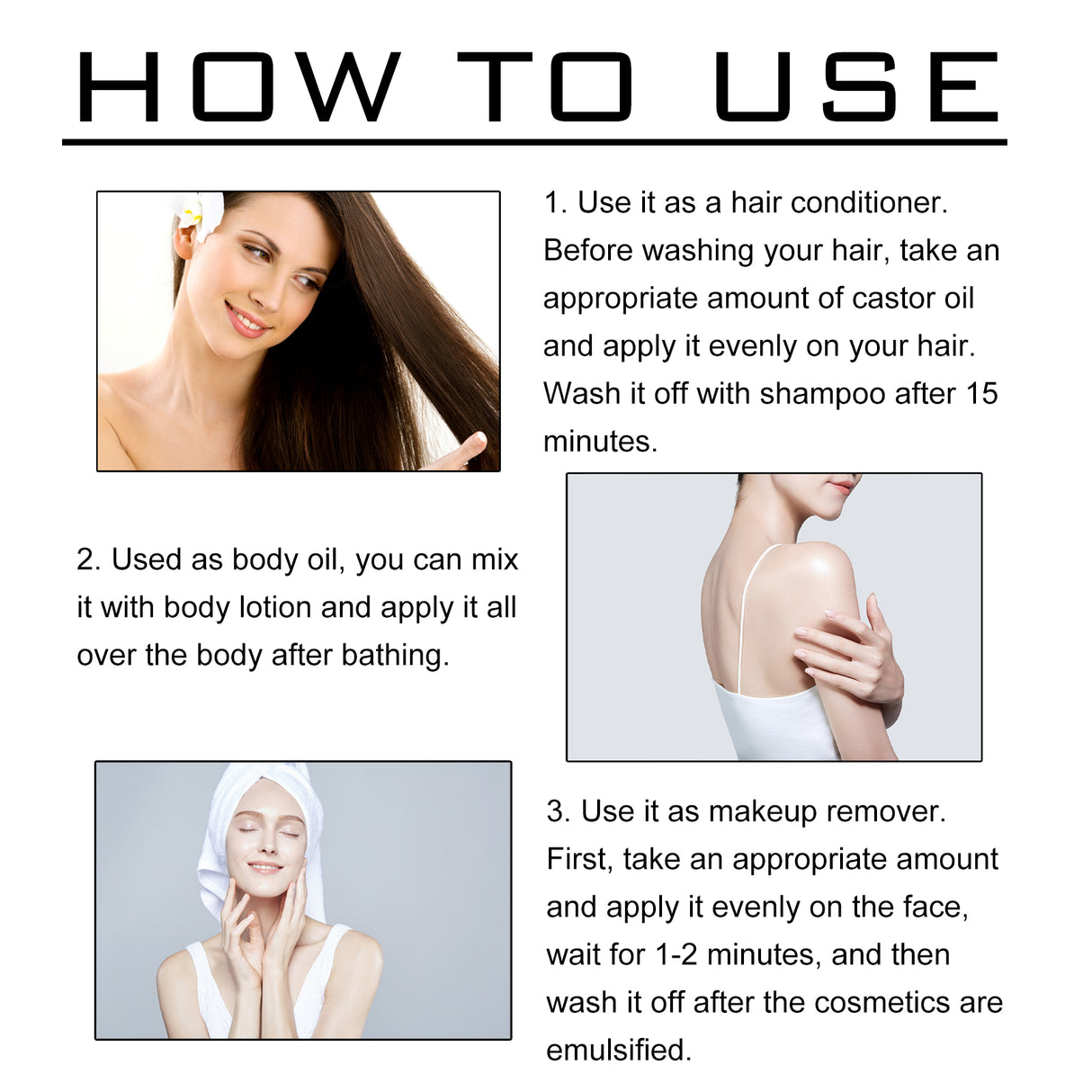 Castor Oil, Multi-Effect Massage Oil For Skin Whitening And Smoothing Hair - V.I.P Digital Presence
