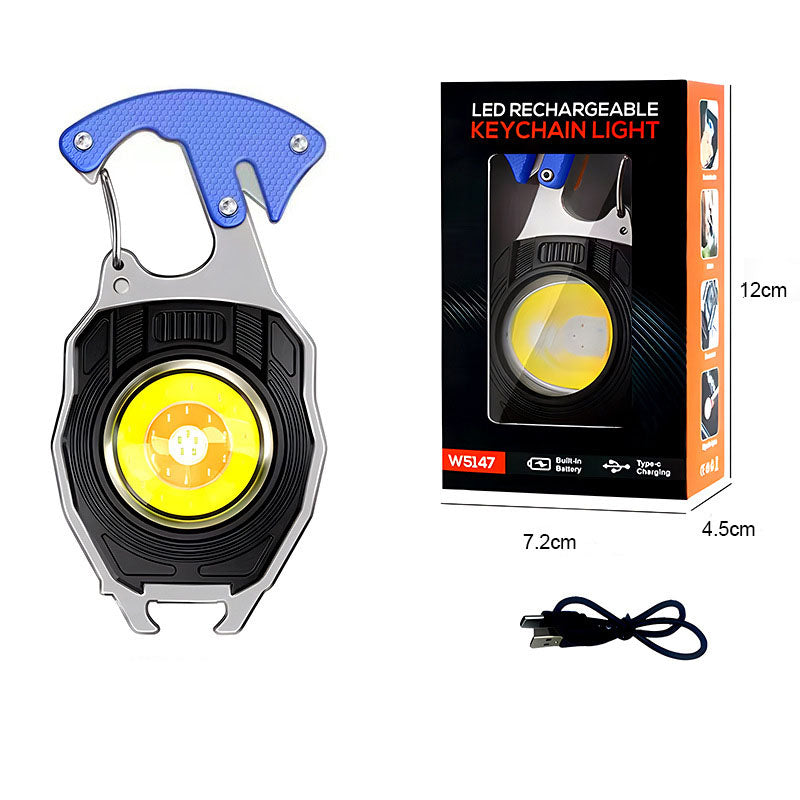 Keychain work light multifunctional cigarette lighter charging portable camping auto repair LED strong light mini camping light - V.I.P Digital Presence