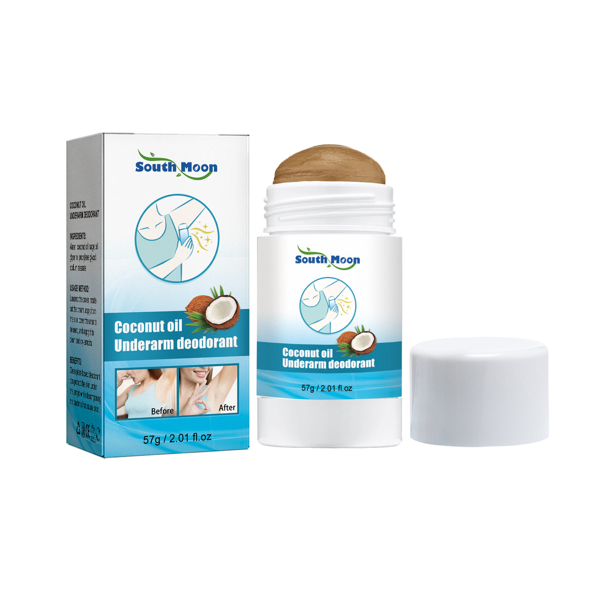 Coconut Oil Underarm Deodorant, Lighten Underarm Odor Refreshing And Fragrance Antiperspirant Cream - V.I.P Digital Presence