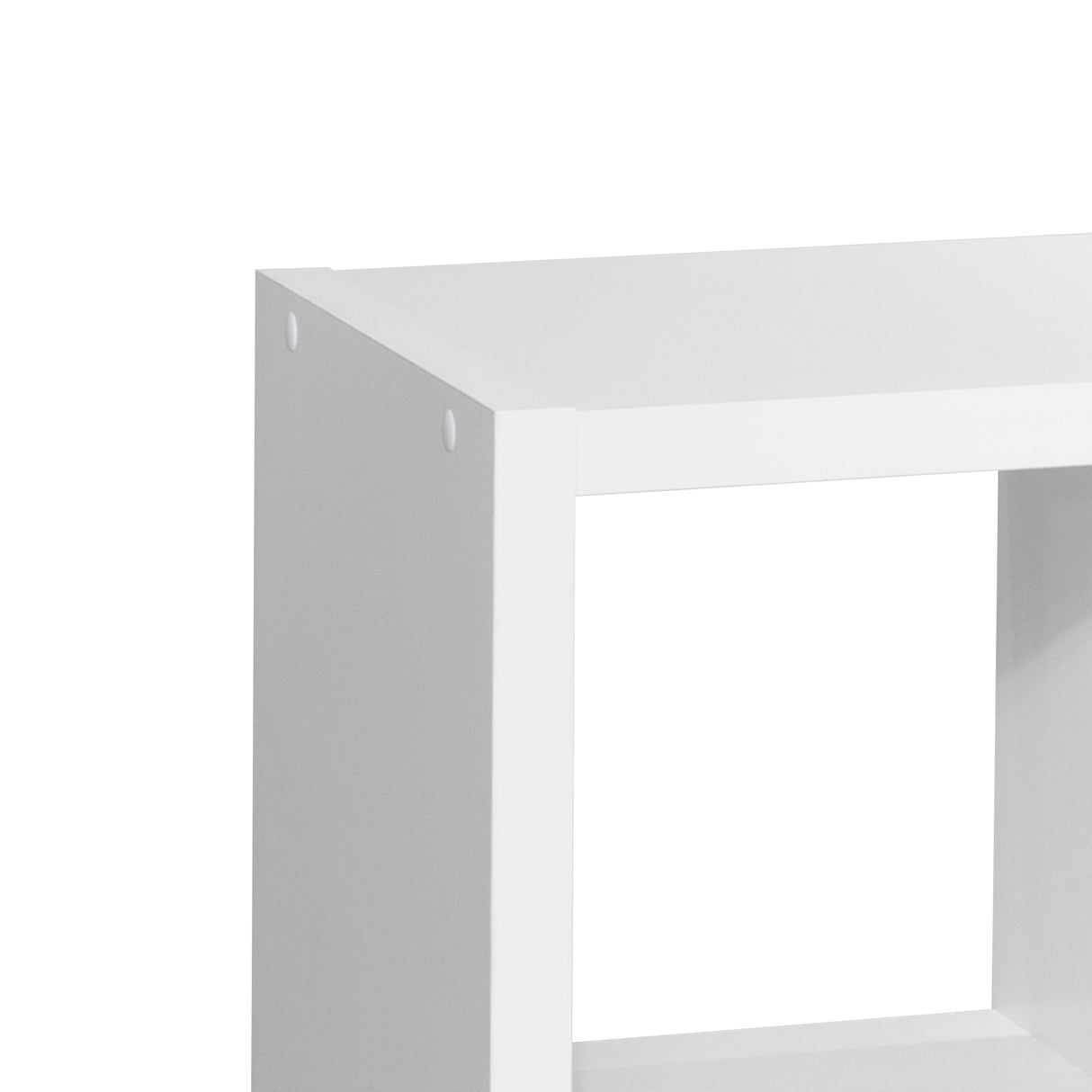 Smart Cube 8-Cube Organizer Storage with Opened Back Shelves 2 X 4 Cube Bookcase Book Shleves for Home Office (White) - V.I.P Digital Presence