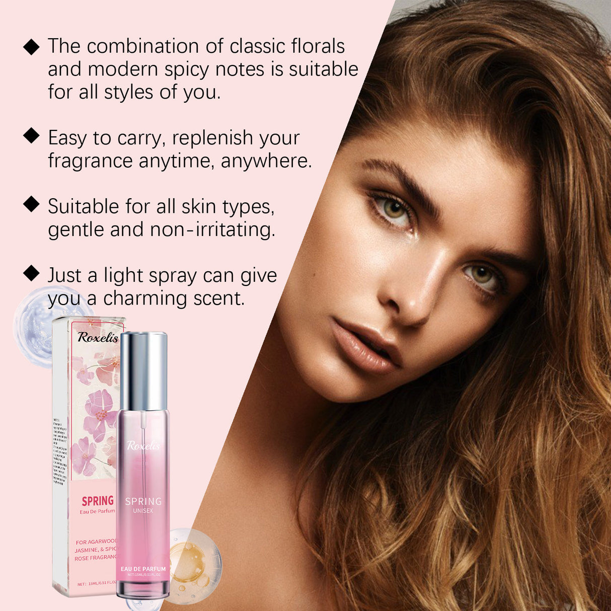 Spring Perfume Spicy Rose Fresh Natural Light Fragrance Portable Fragrance Exudes Personal Charm Perfume - V.I.P Digital Presence