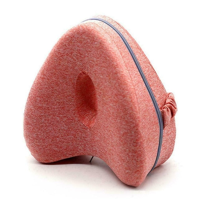 Almohada de espuma viscoelástica con forma de corazón, almohada ortopédica para piernas, espalda, caderas, rodillas, soporte para aliviar la espalda y las caderas, cuña para espalda y caderas.