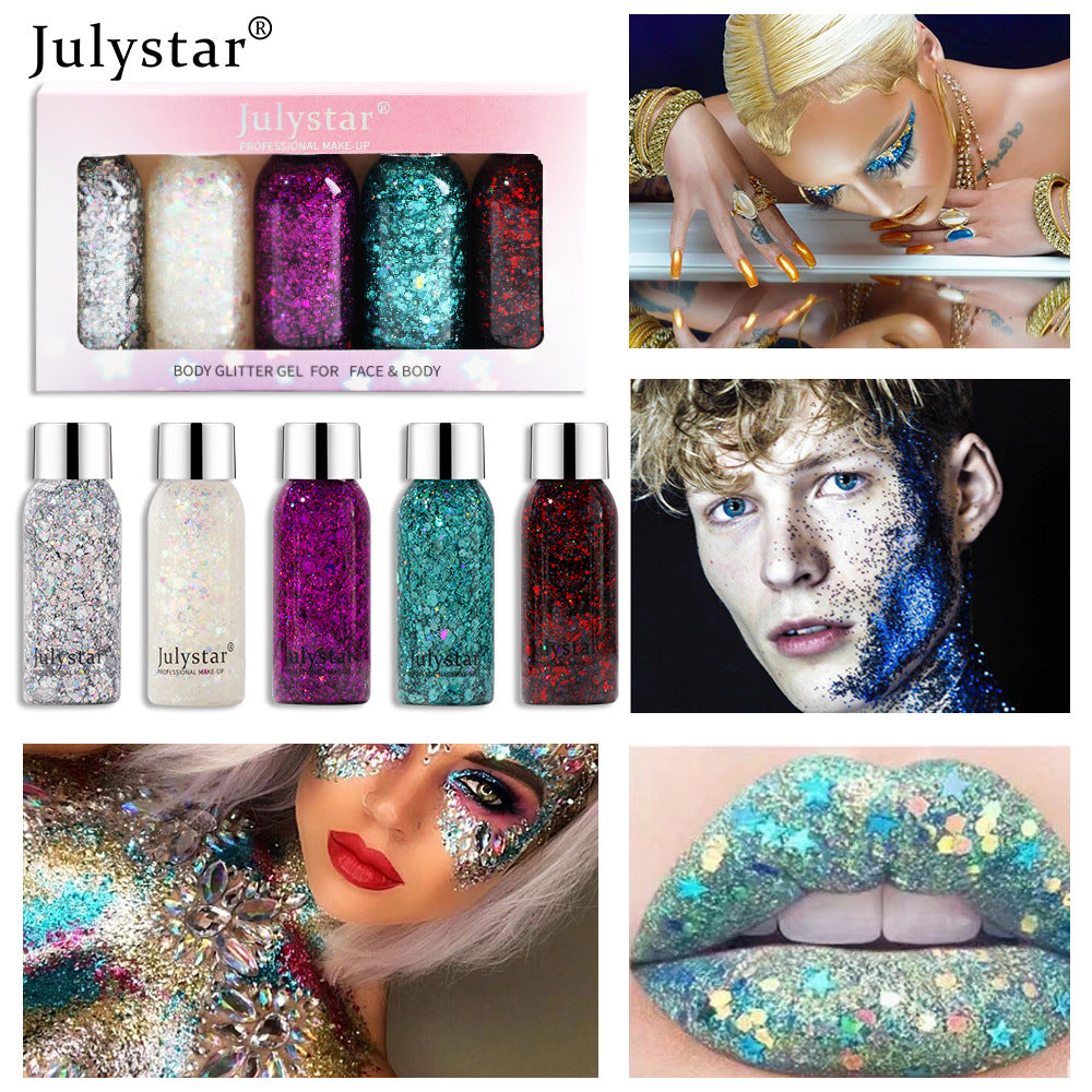Color Gold Cong Sequins Eyeshadow Liquid High Color Makeup Dazzling Performance Blue Liquid Eyeshadow - V.I.P Digital Presence