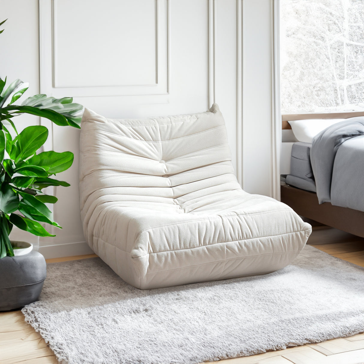 No Installation Bean Bag Chair Big Beanbag Chair Adults Bean Bag Lounger Foam Chair Living room or Gaming Venue Sofa in a box - V.I.P Digital Presence
