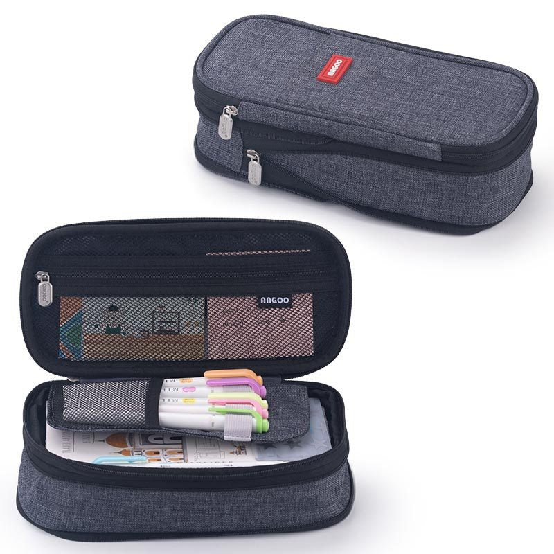 Macaron color block can transform into a large capacity upgraded pencil case stationery - V.I.P Digital Presence