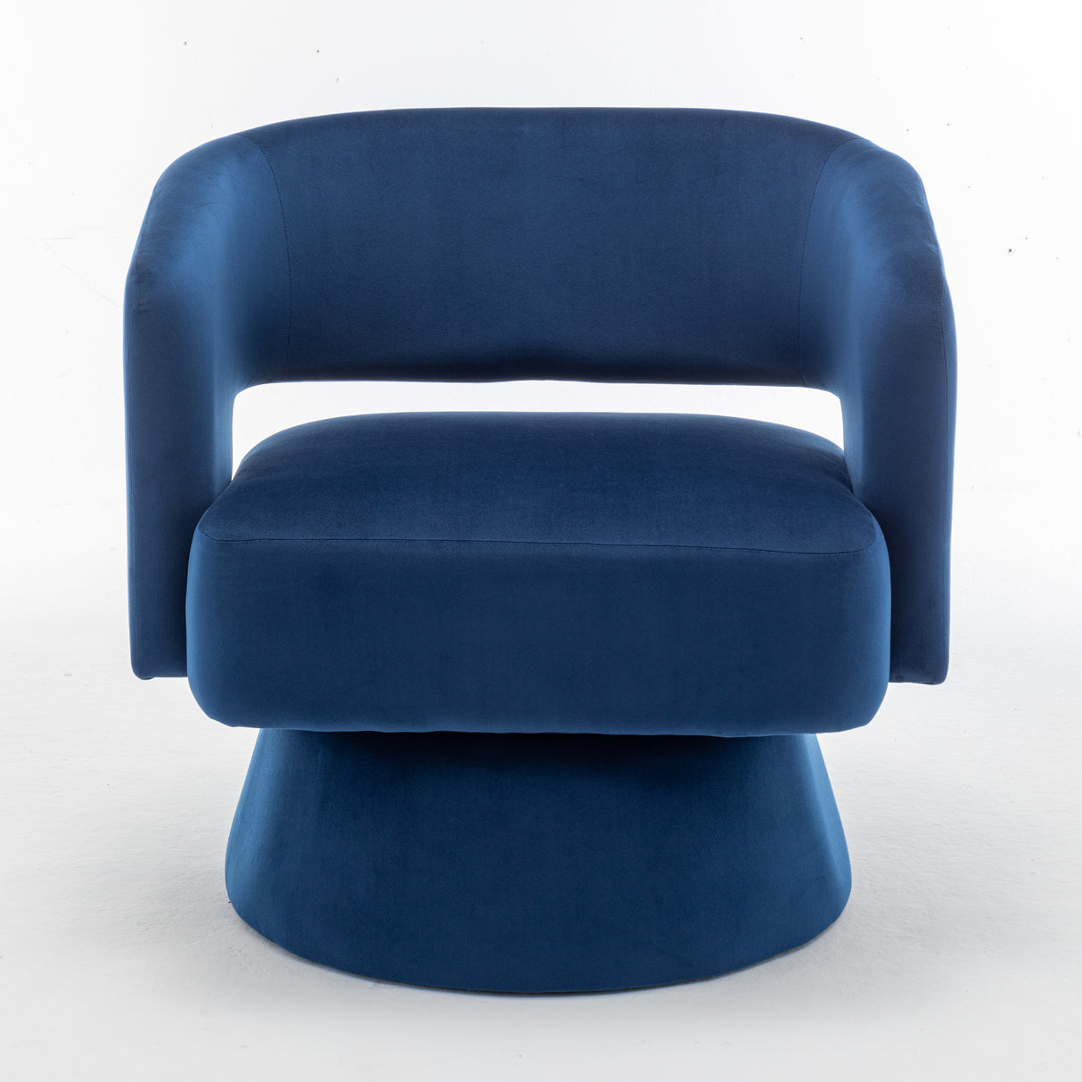 Swivel Barrel Chair, Velvet Accent Armchair 360 Degree Swivel Club Chair for Living Room Bedroom Reception Room - V.I.P Digital Presence