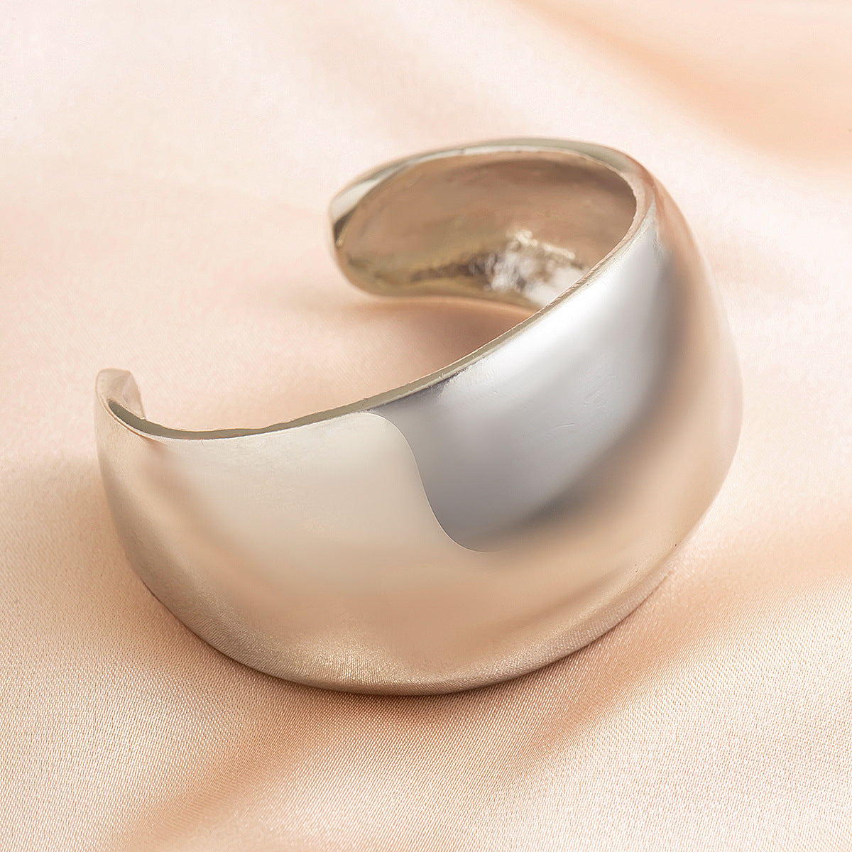 Retro personalized metal square mirror bracelet with frosted curve bracelet - V.I.P Digital Presence