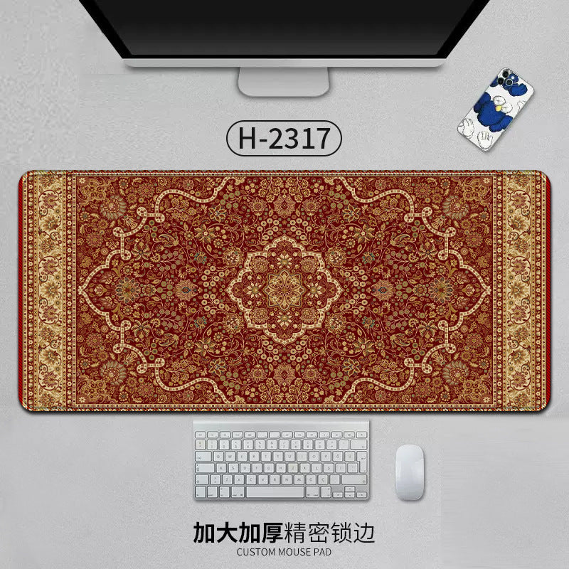 Large Persian Mouse Pad Office Carpet MousePad Natural Rubber Lockedge Anti Slip Desk Mat Laptop Office Game Accessories Pad - V.I.P Digital Presence