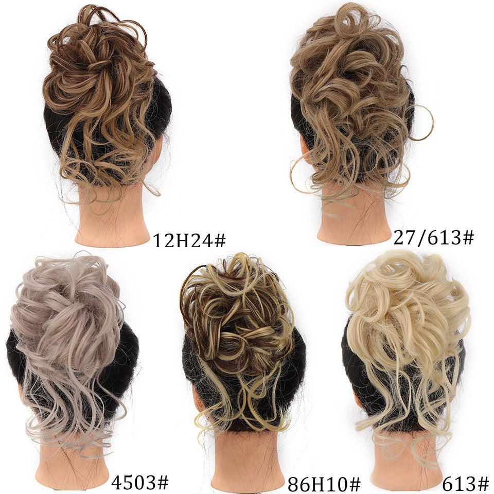 Synthetic Messy Curly Claw Hair Bun Chignon Hair Extensions Scrunchy Fake False Hair With Tail for Women Hairpieces - V.I.P Digital Presence