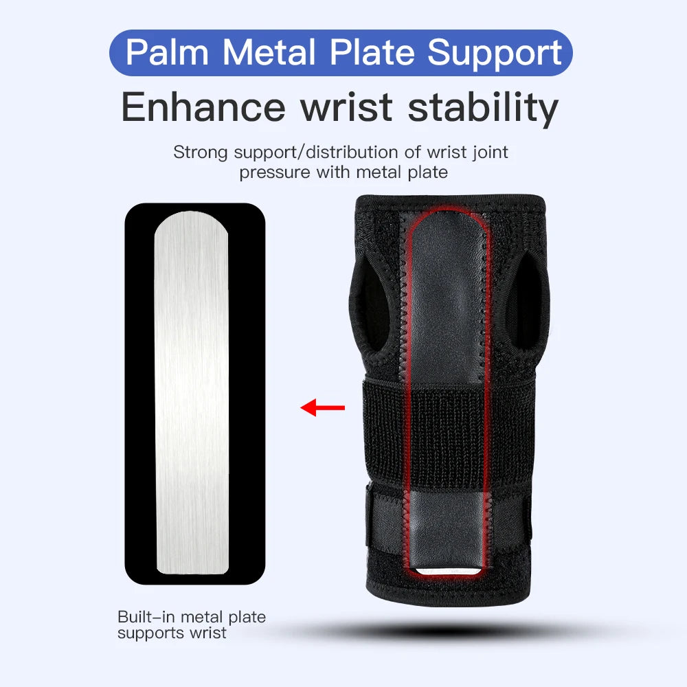 Basketball sports aluminum plate support hand pressure strap mesh breathable and anti damage protective equipment