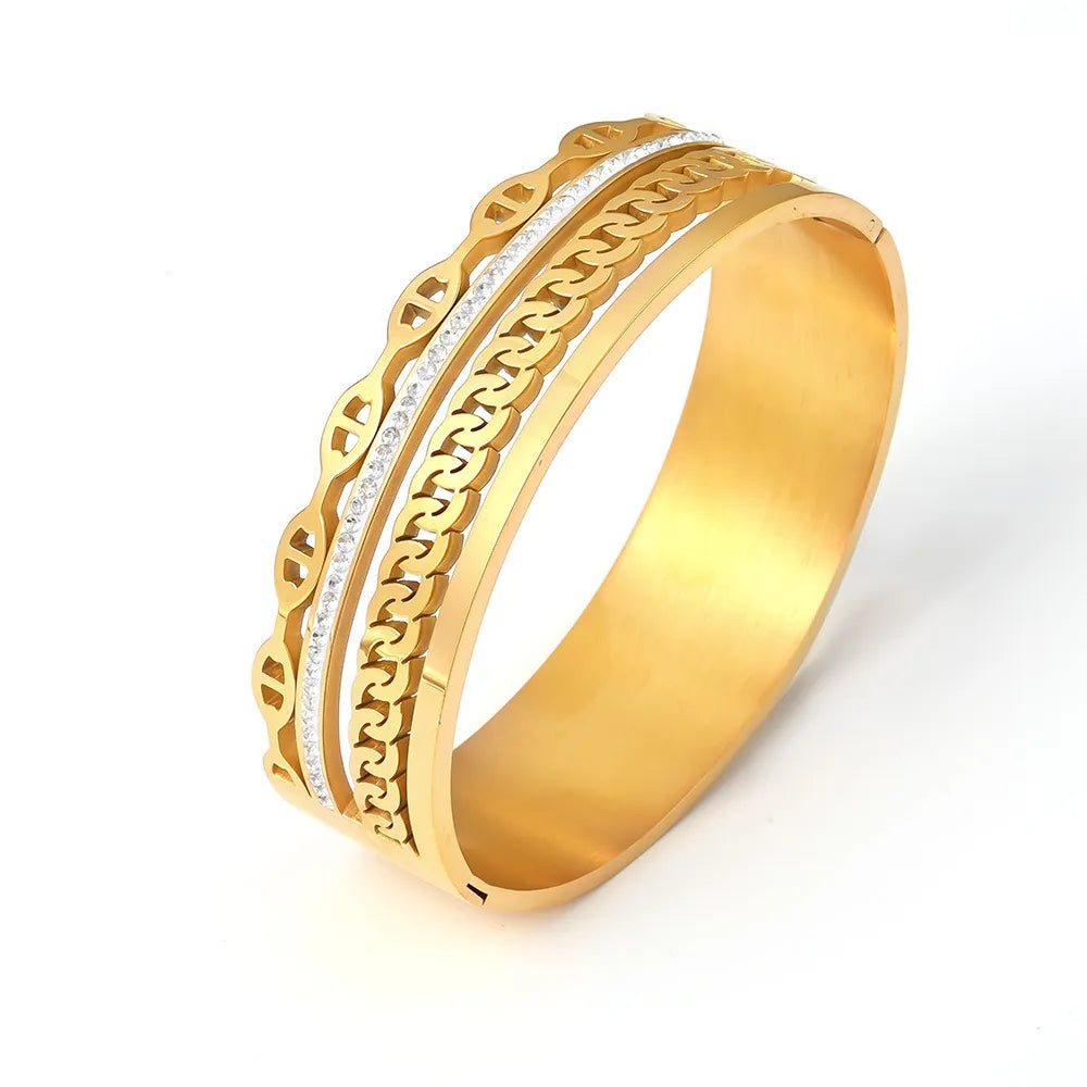 18K Gold-Plated Czech Diamond Bracelet - V.I.P Digital Presence