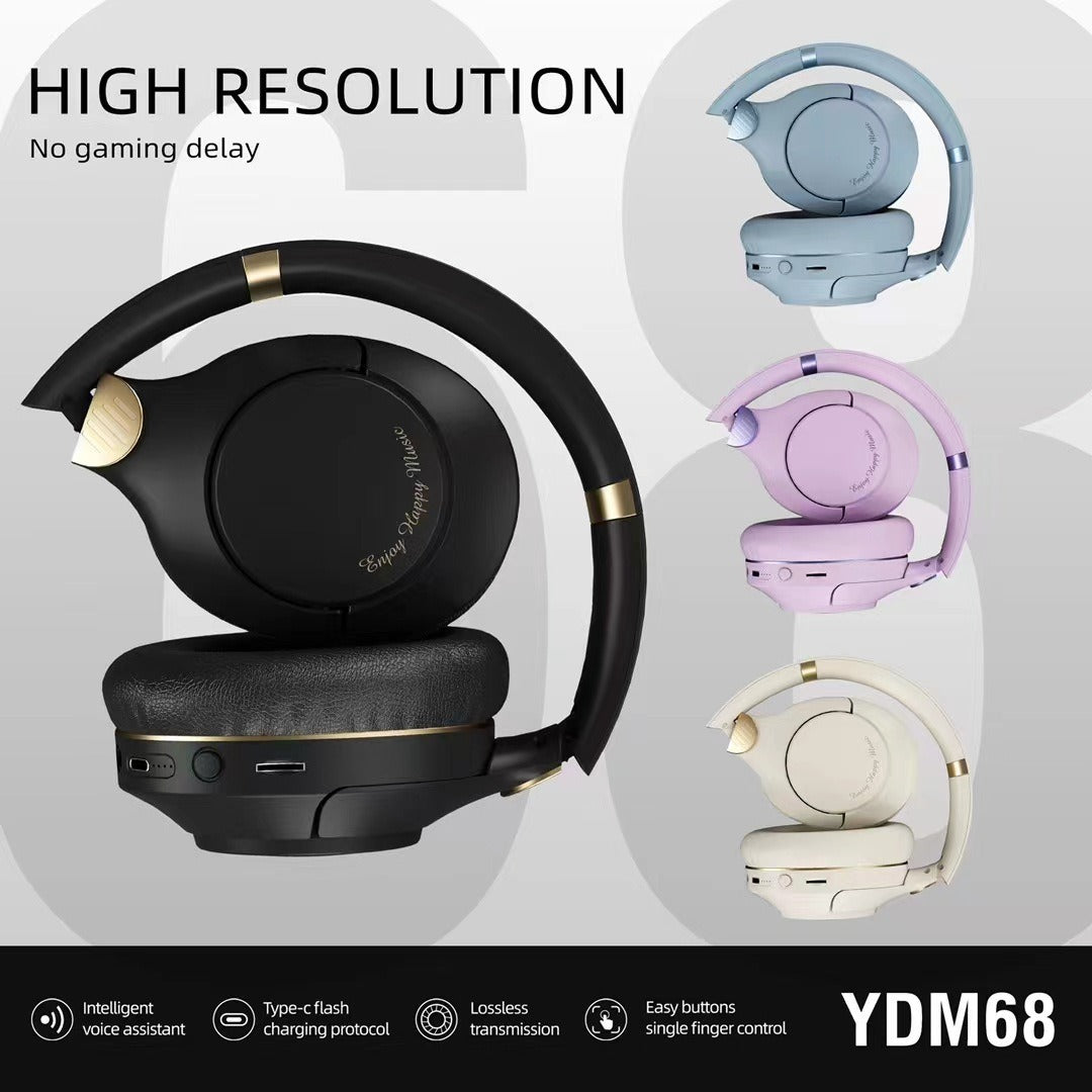 YDM68 new wireless Bluetooth headset with heavy bass gaming headset - V.I.P Digital Presence
