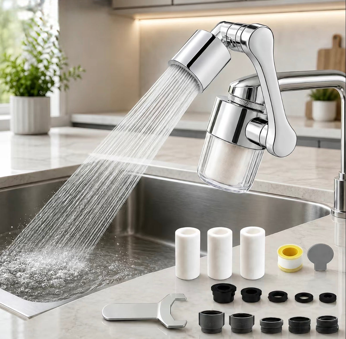 AquaSwirl Faucet Aerator Filter