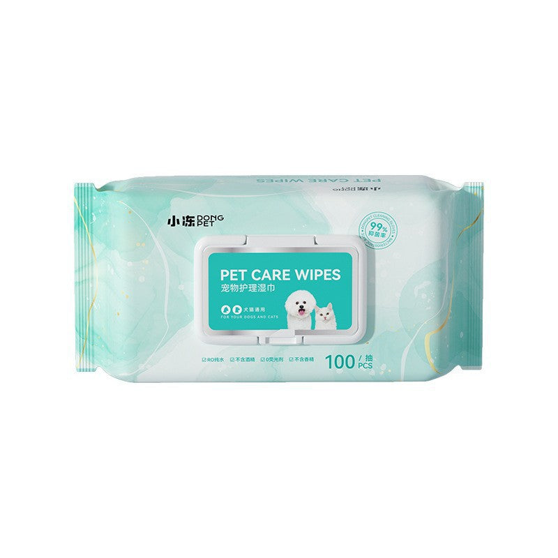Pet Wet Wipes 100 Sheets for Cats and Dogs Eye Cleaning Tear Stain Wipes Extra Large and Thick Cat and Dog Supplies - V.I.P Digital Presence