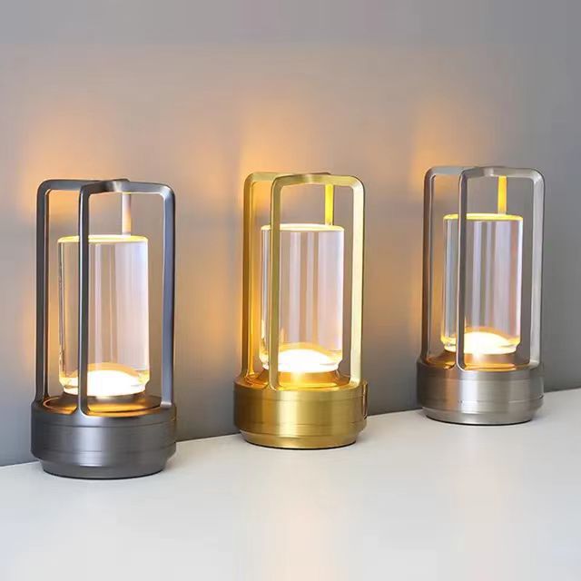 Gold black silver cross shaped desk lamp button touch US charging decorative desk lamp - V.I.P Digital Presence