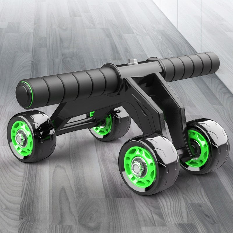 New Design Foldable Abs Plastic Abdominal 4 Wheel Exercise Wheel Abdominal Set Kit Gym Equipment - V.I.P Digital Presence