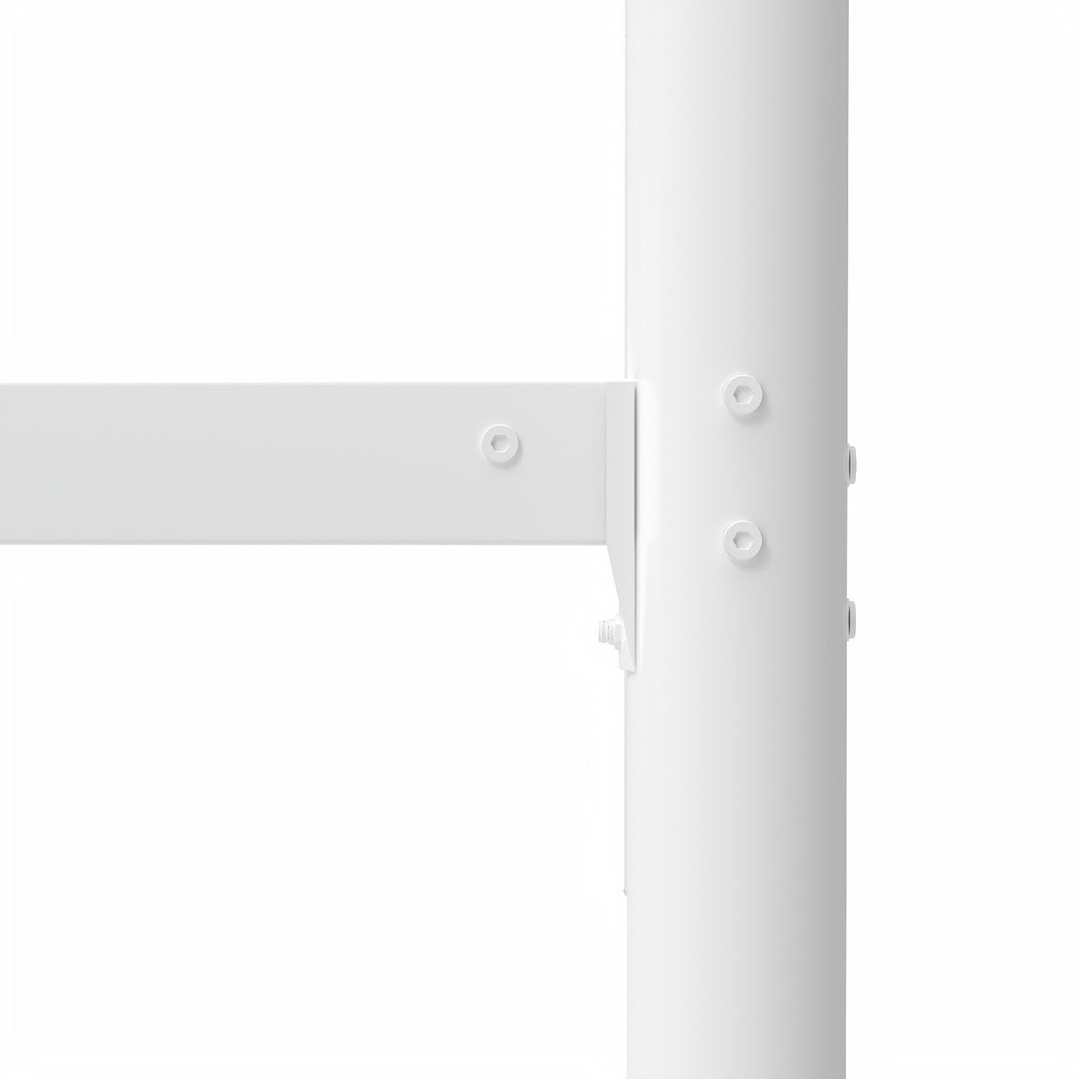 Heavy-duty Sturdy Meta Twin over Twin with Trundle Bunk Bed/l/ Noise Reduced/ Safety Guardrail/No Box Spring Needed,White - V.I.P Digital Presence