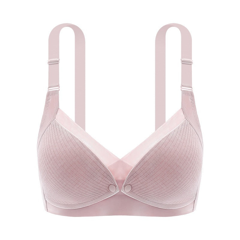 Nursing Underwear Maternity Underwear Front Open Buckle Thin Seamless Bra Cotton Lining Large Size Nursing Bra - V.I.P Digital Presence