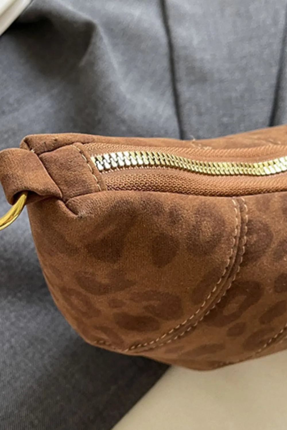 PU Leather Strap Suede Shoulder Bag - V.I.P Digital Presence