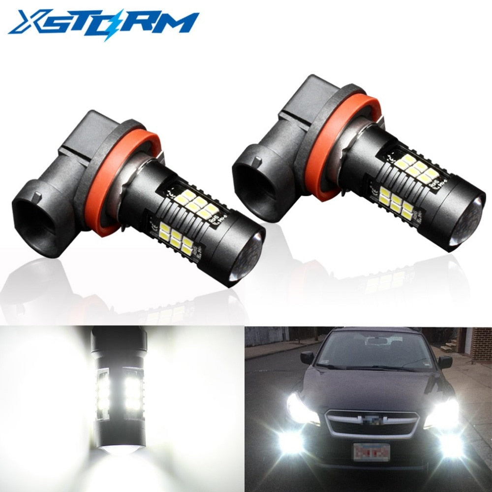 2Pcs H8 H11 Led HB4 9006 HB3 9005 Fog Lights Bulb 3030SMD 1200LM 6000K White Car Driving Running Lamp Auto Leds Light 12V 24V - V.I.P Digital Presence
