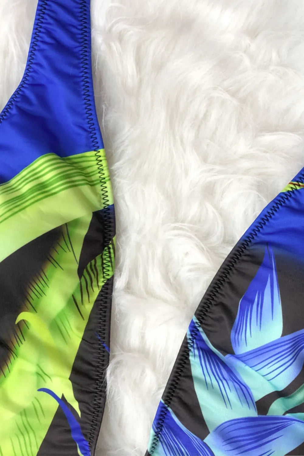 Printed Halter Neck One-Piece Swimwear - V.I.P Digital Presence