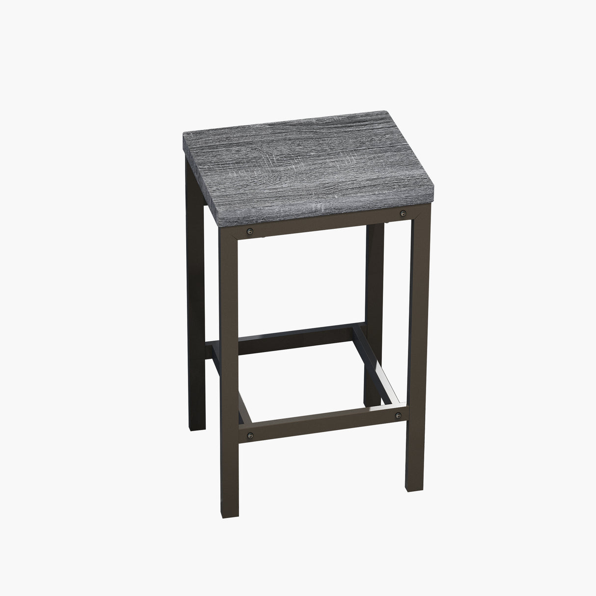 Modern Design Kitchen Dining Table Pub Table Long Dining Table Set with 3 Stools Easy Assembly Gray - V.I.P Digital Presence